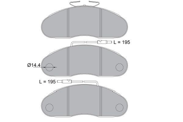 KAVO PARTS Комплект тормозных колодок, дисковый тормоз KBP-6602